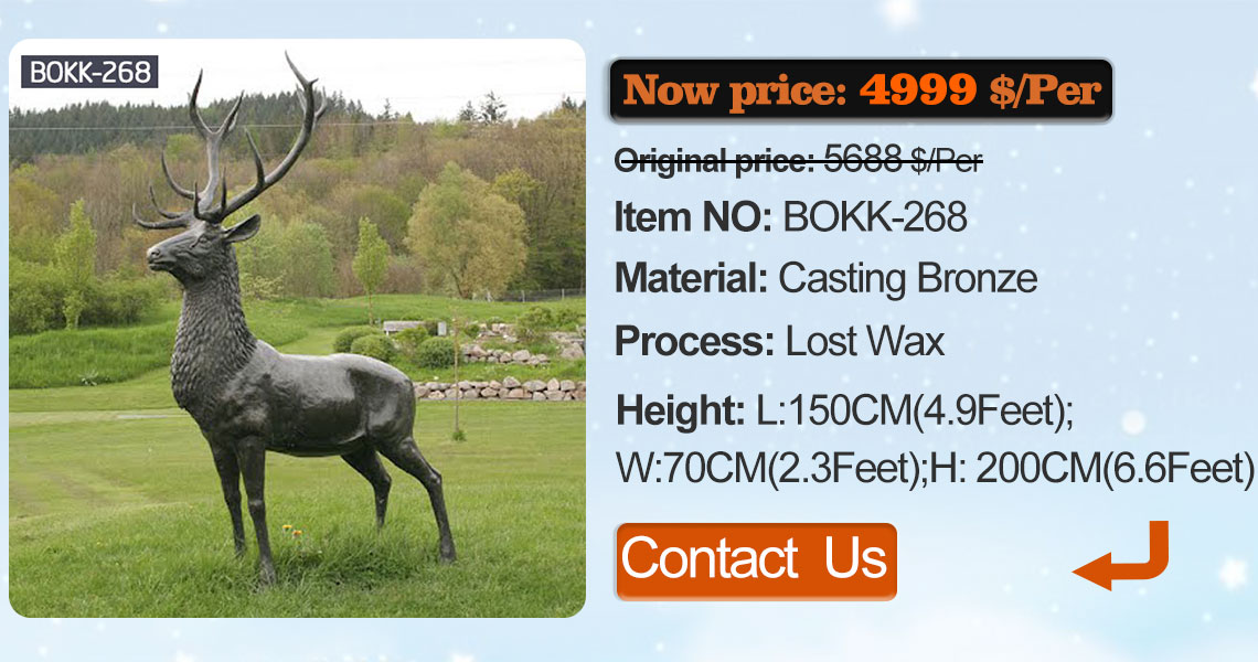 outdoor brass elk statue price for yard