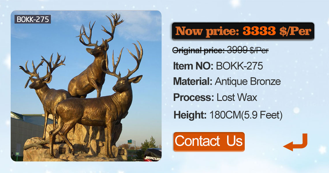 metal art elk garden statue for garden decor price