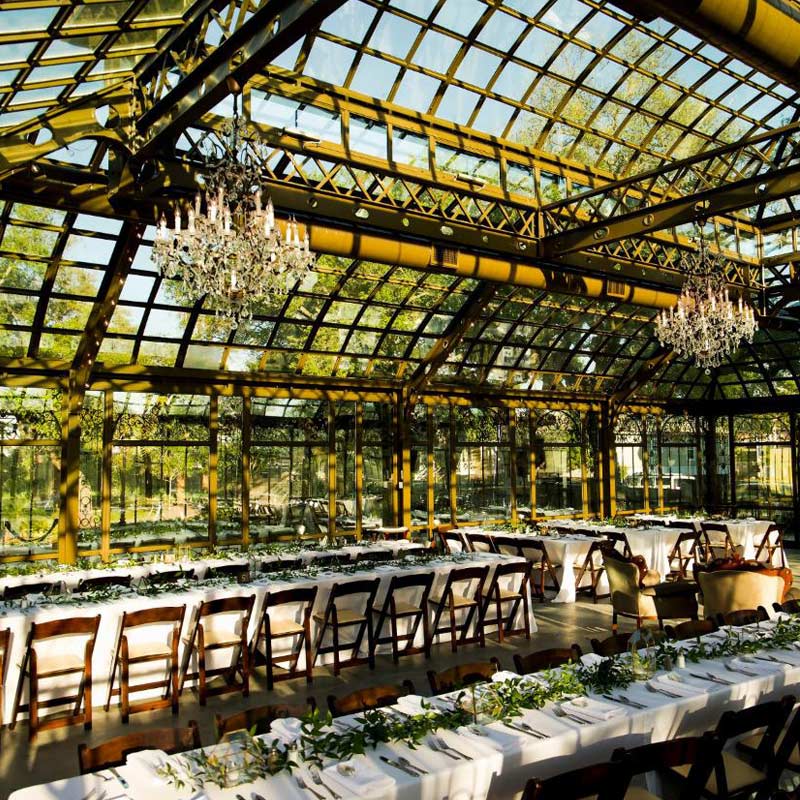 Australia lean to glasshouse dining room