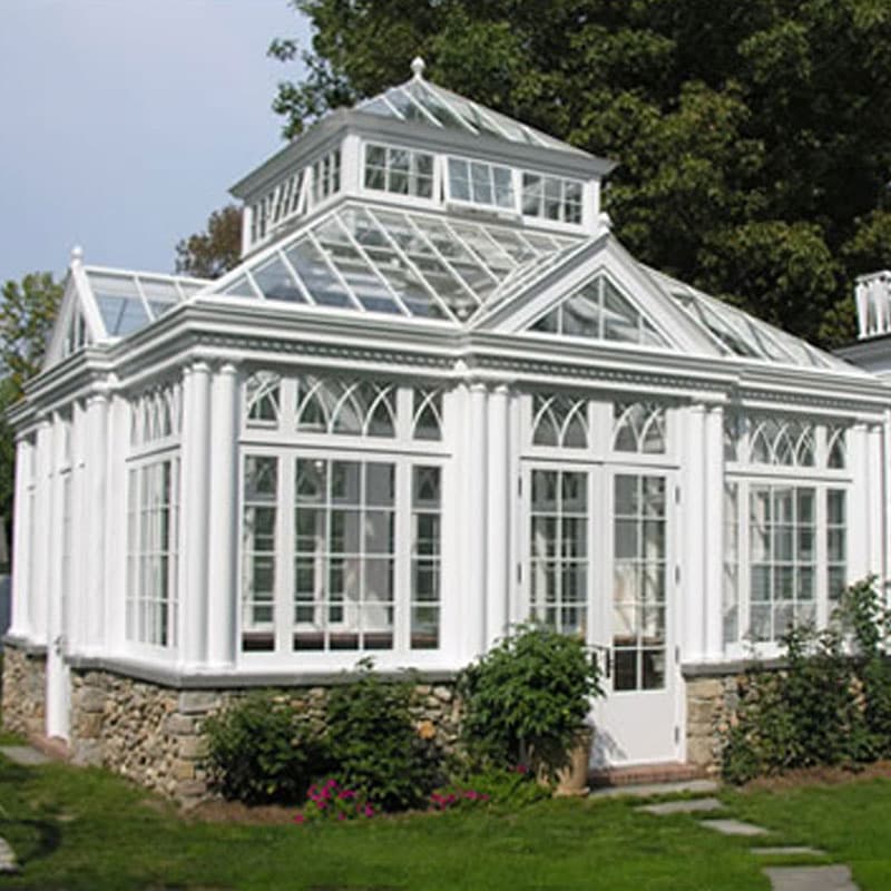 custom made victorian solarium sunroom at front house