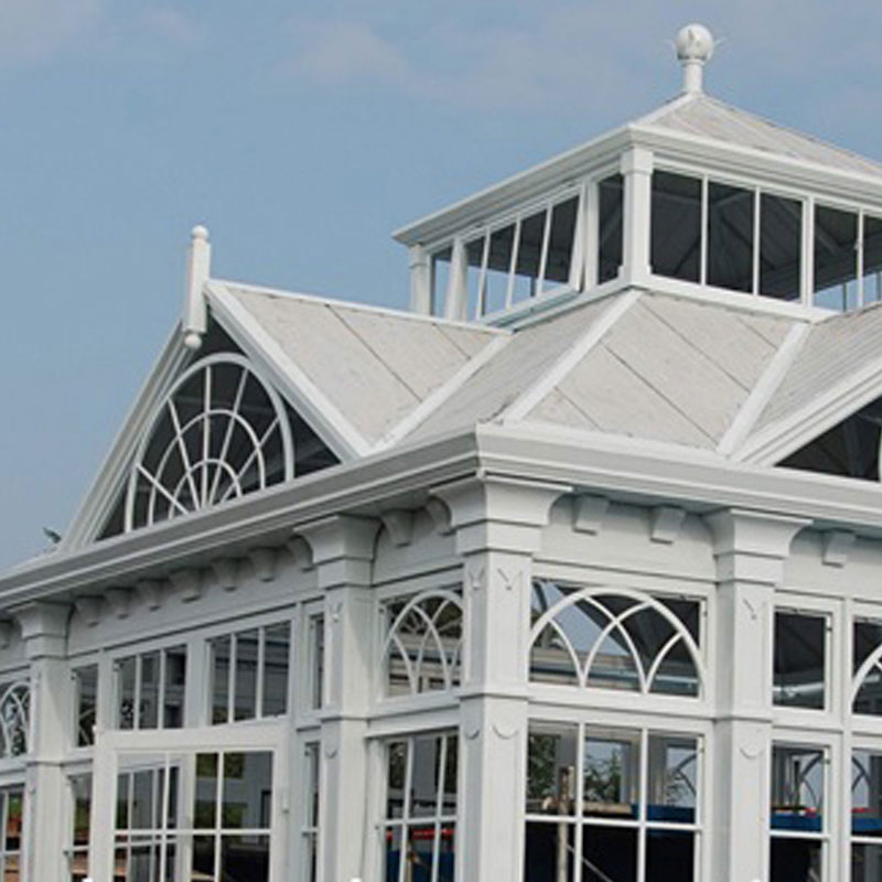 metal framed traditional orangery plans America