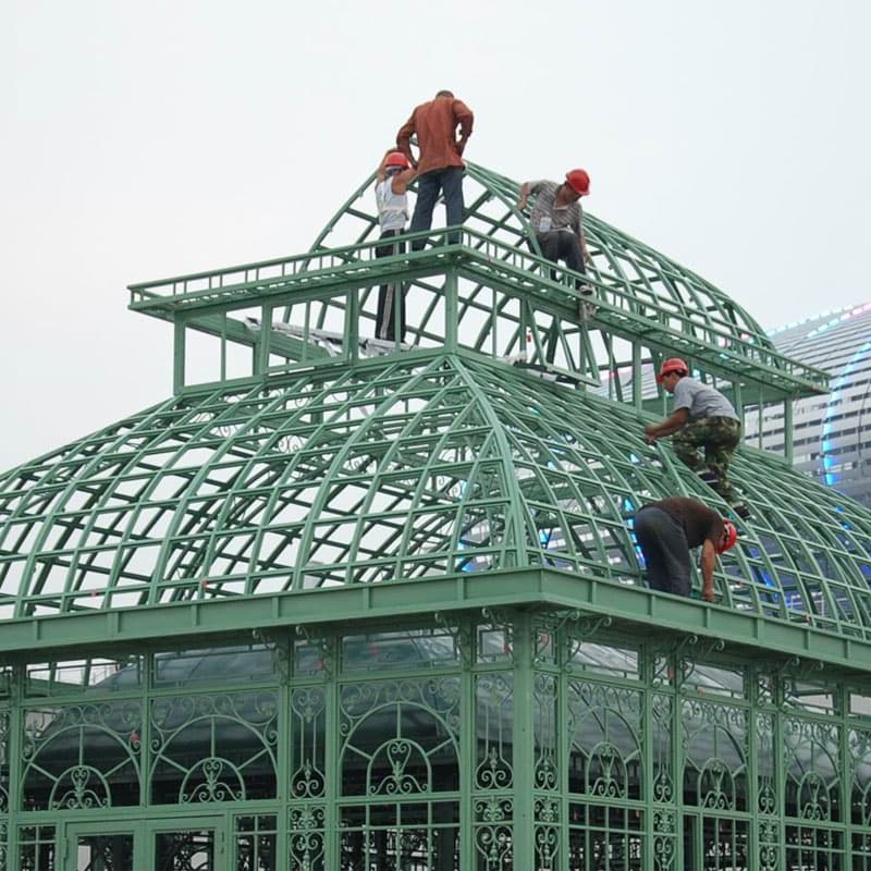 bespoke victorian all season greenhouse as office- Fine Art ...