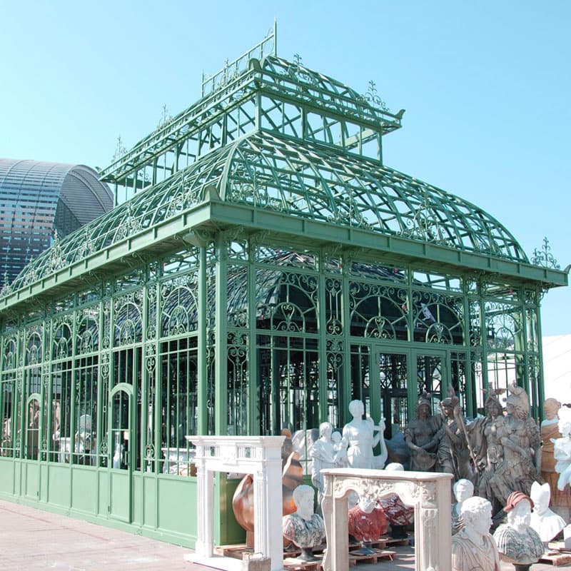 giant lean to greenhouse architecture for coffee-Wrought Iron ...