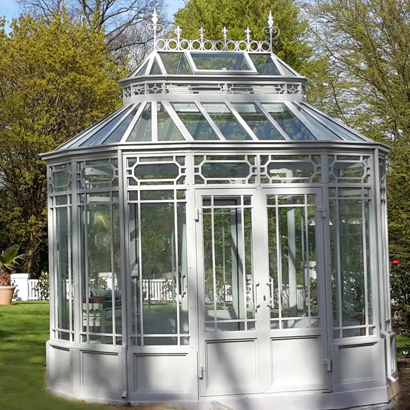bespoke victorian all season greenhouse as office- Fine Art ...