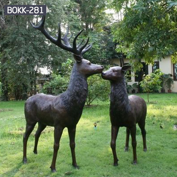 metal elk sculpture for sale large metal deer- Bronze deer ...