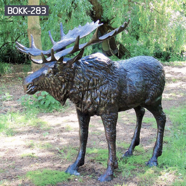 casting bronze christma deer yard sculpture design- Fine Art ...