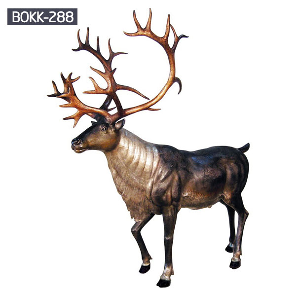 Metal Moose Yard Ornament - Lodge Decor