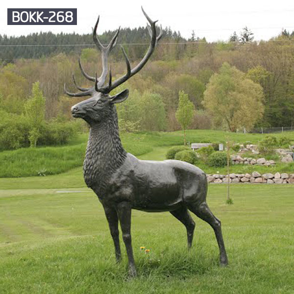 wholesale metal art deer garden statue for yard- Bronze ...