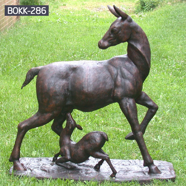 copper modern decoration elk outdoor sculpture cost- Bronze ...