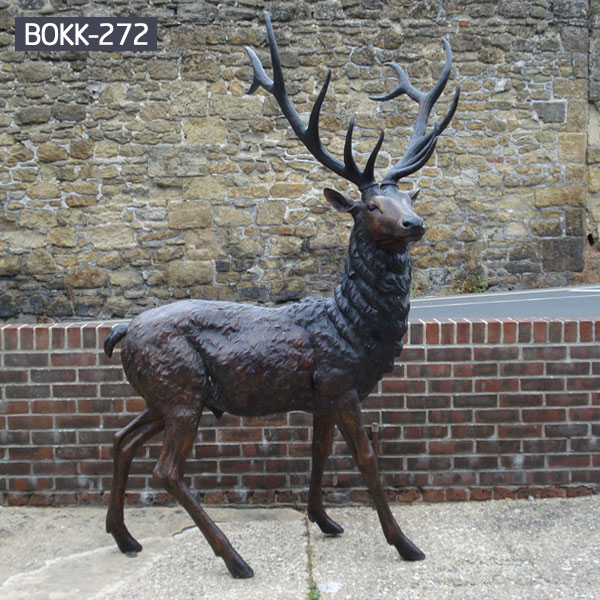 brass large deer garden sculpture cost-Bronze sculpture for sale