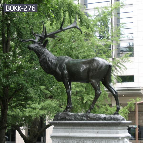 buy copper reindeer garden statue for yard- Bronze animal ...