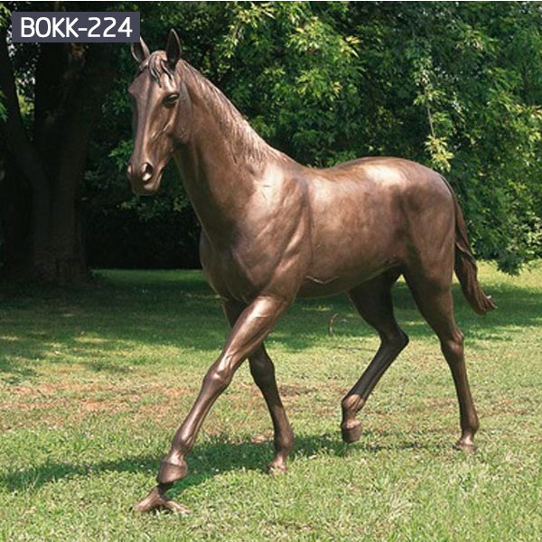 garden antique rearing horse bronze statue factory