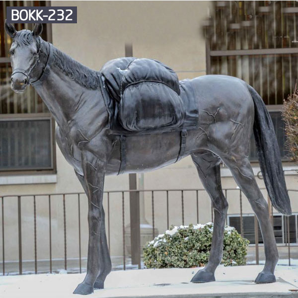 life size antique rearing horse sculpture for gardens