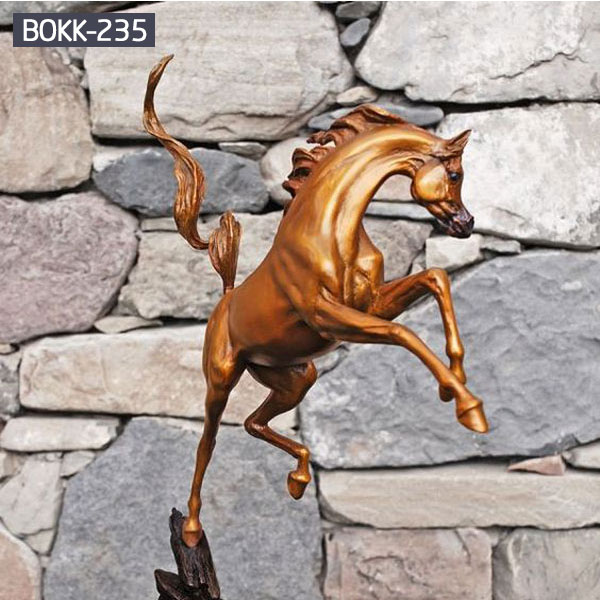 giant vintage bronze rearing horse sculpture garden decor