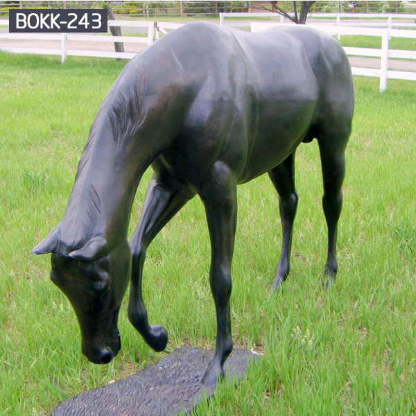 vintage black brass rearing horse statue factory Ebay