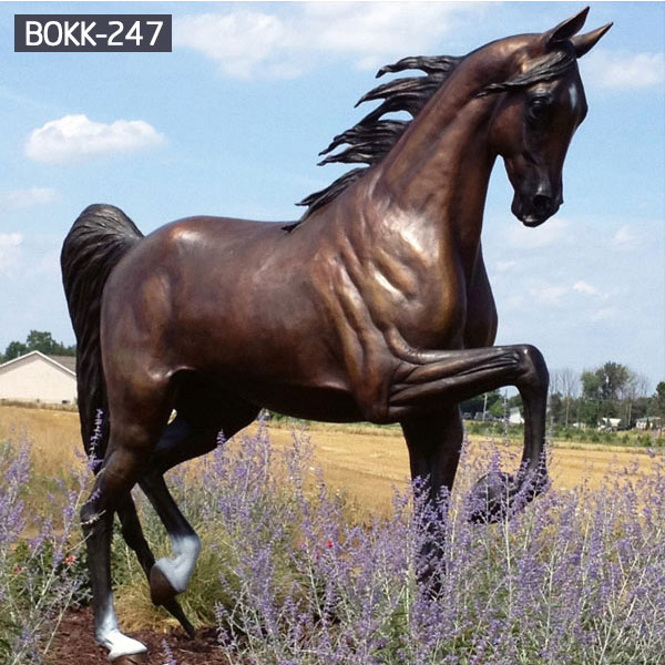 antique outdoor bronze rearing horse sculpture for sale UK