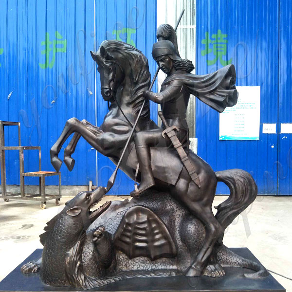 giant antique metal rearing horse statue costs