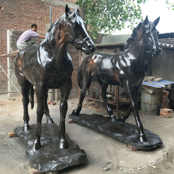 rearing horse statue | eBay