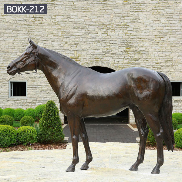 vintage large rearing horse bronze statue garden decor America
