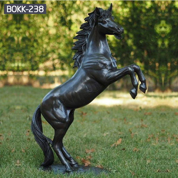 famous vintage brass rearing horse statue garden decor