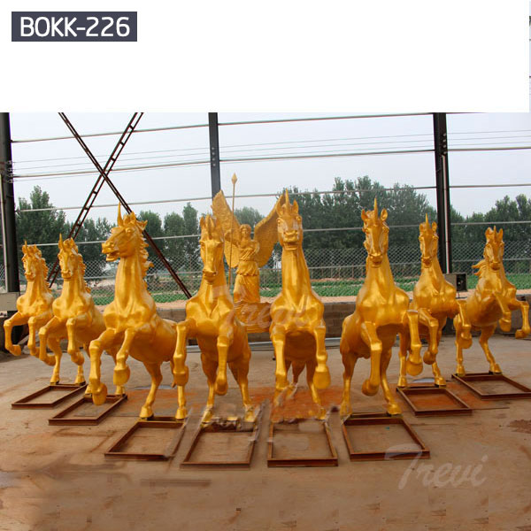 famous bronze rearing horse sculpture garden decor America