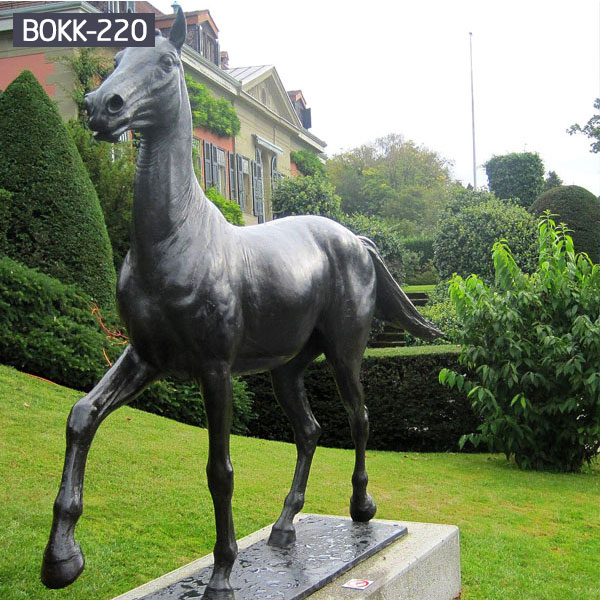 bronze horseman Hot sale large bronze horse jumping statue for urban decoration