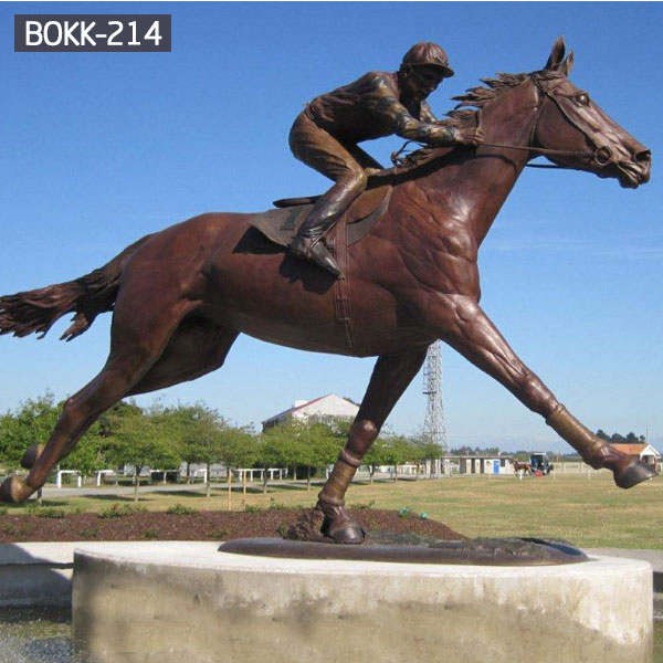 garden antique brass rearing horse statue factory