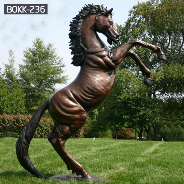 vintage life size rearing horse statue for farm Amazon