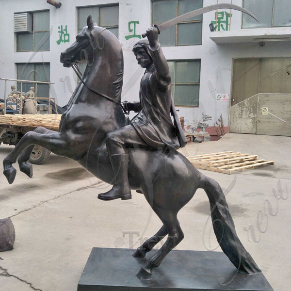 life size antique metal rearing horse statue price