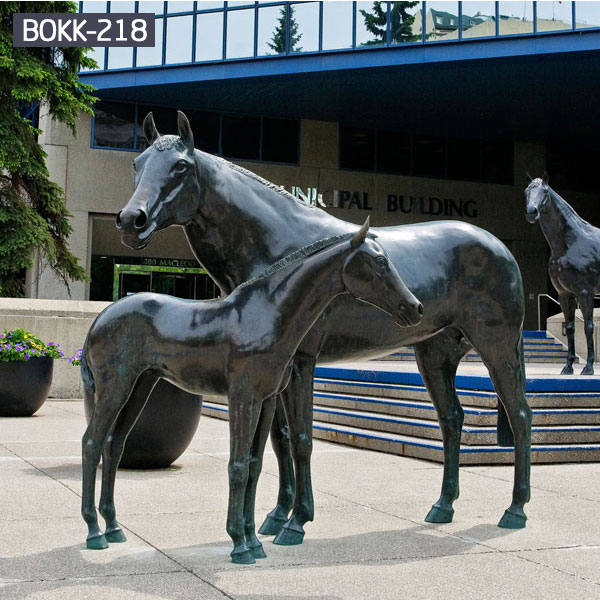 Life Size Horse Statues Bronze Horse Sculpture Garden Outdoor ...