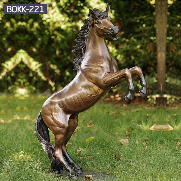 Black horse statue | Etsy