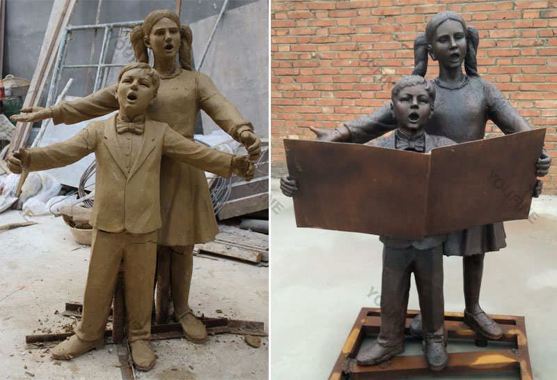 contemporary custom garden statues bronze statue for outdoor decor
