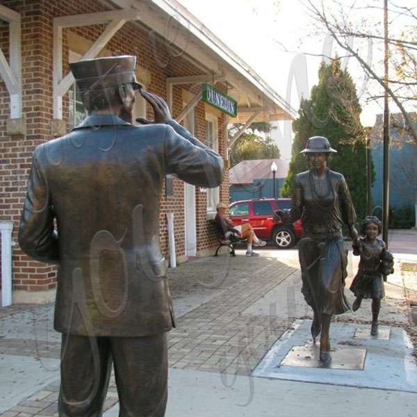 ArtUrban Bronze Statues Can Custom Large Western Garden Sculpture