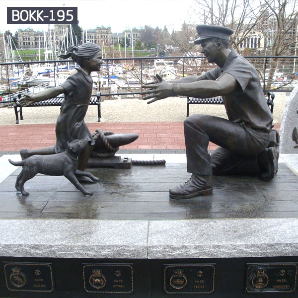 Casting Flight Fallen Soldier Battle Cross War Memorial Bronze Statue Design