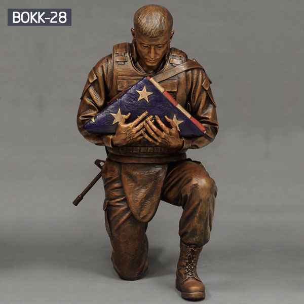 Casting Air force Fallen Soldier Battle Cross War Memorial Bronze Statue Design