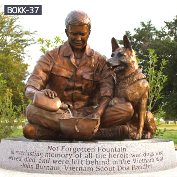 Home Veteran Soldier Cross Statue for War Memorial