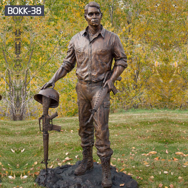 Outdoor Life Size Bronze Military Soldier Statue for Sale BOKK-29