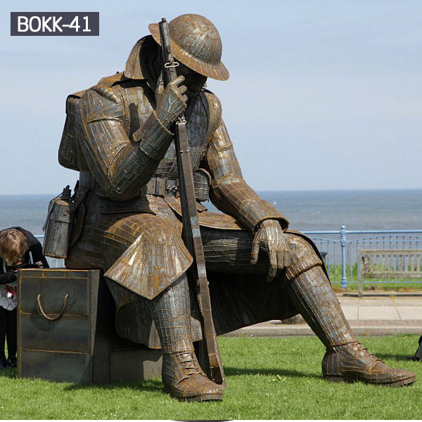 Bespoke Veteran Soldier Cross Statue Design