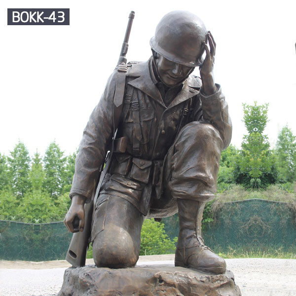 Backyard Air force Soldier Cross Statue for War Memorial