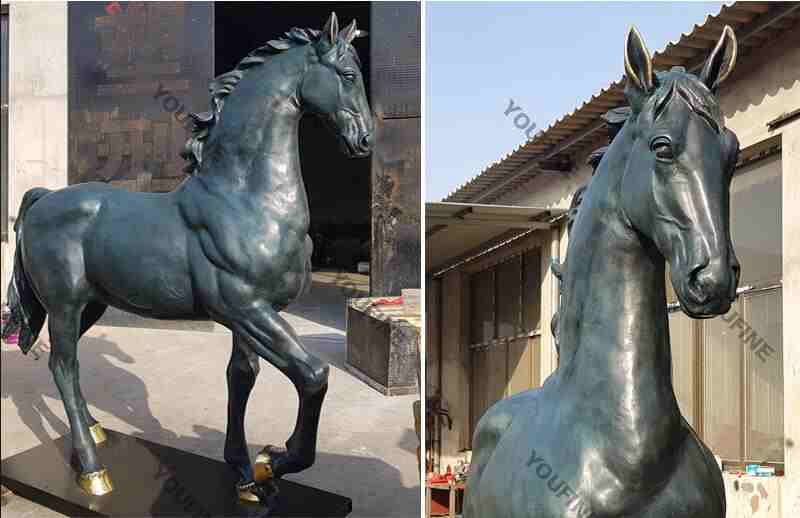 Bronze Standing Horse Statue Sculpture for Outdoor Garden