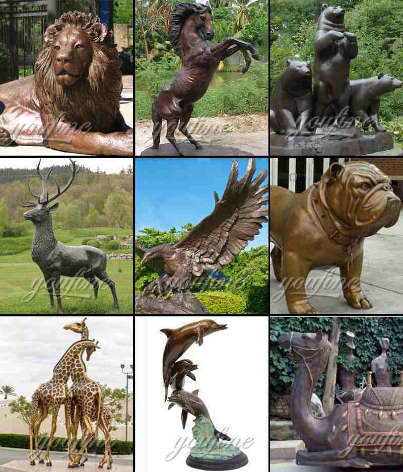 Life Size Bronze Standing Horse Statue Sculpture for Outdoor BOKK-76
