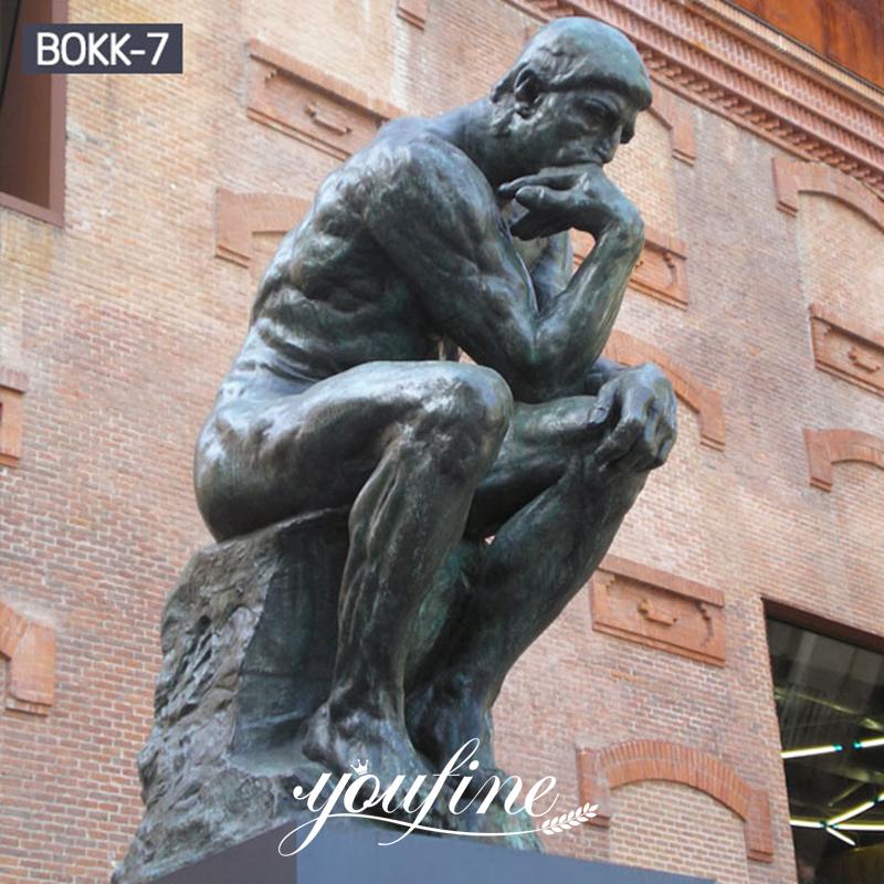 Famous Classic Bronze the Thinker Statue Garden Decor BOKK-07 Details