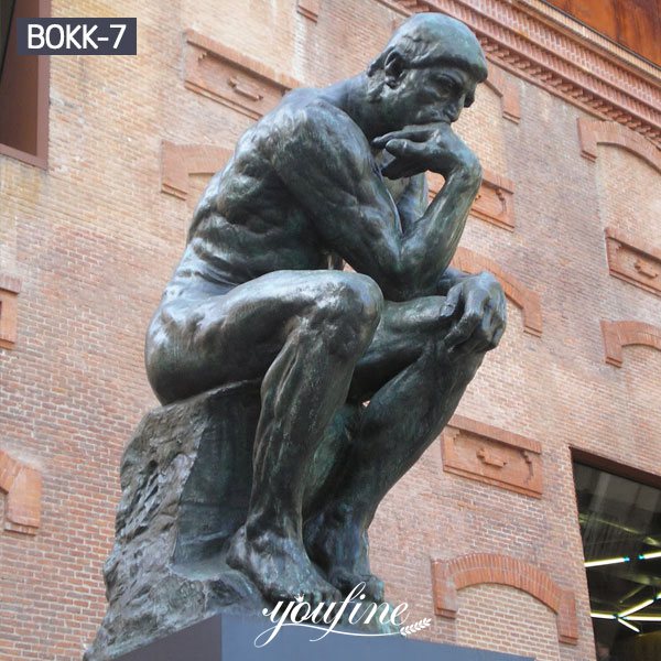 Famous Classic Bronze the Thinker Statue Garden Decor BOKK-07