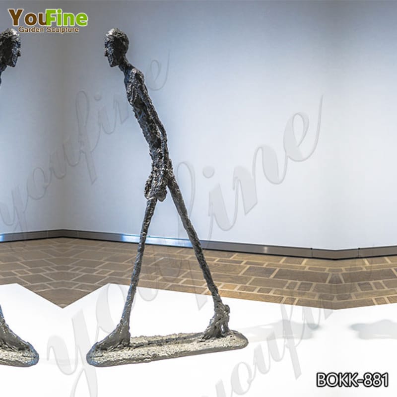 Outdoor Life Size Bronze Abstract Walking Man Sculpture by Giacometti Replica BOKK-881 (1)