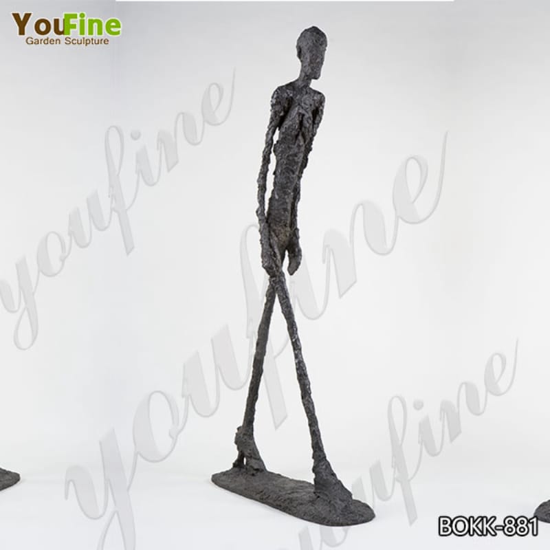 Outdoor Life Size Bronze Abstract Walking Man Sculpture by Giacometti Replica BOKK-881 (2)