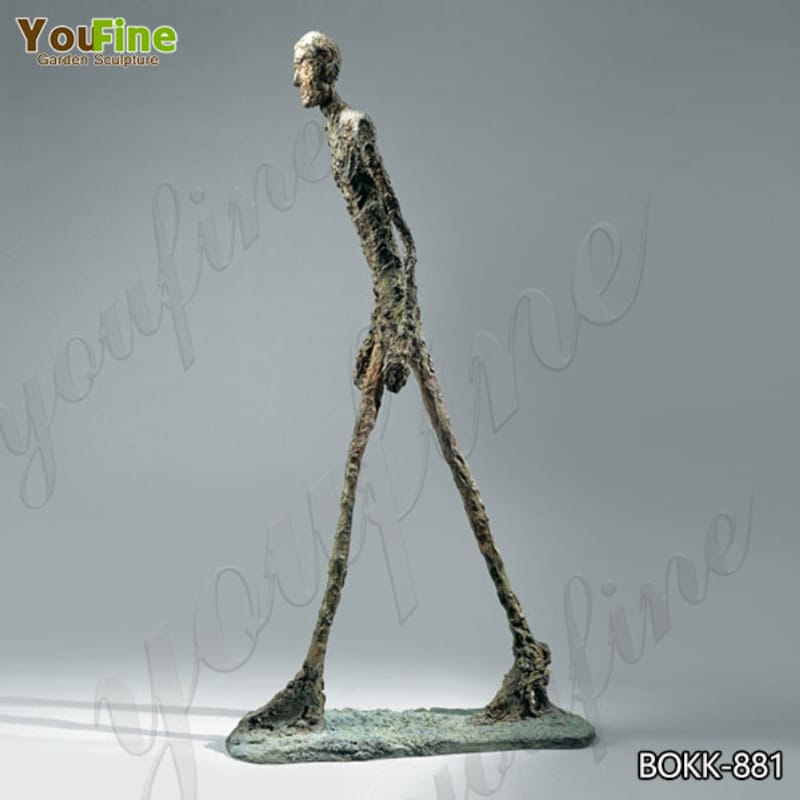 Outdoor Life Size Bronze Abstract Walking Man Sculpture by Giacometti Replica BOKK-881 (3)