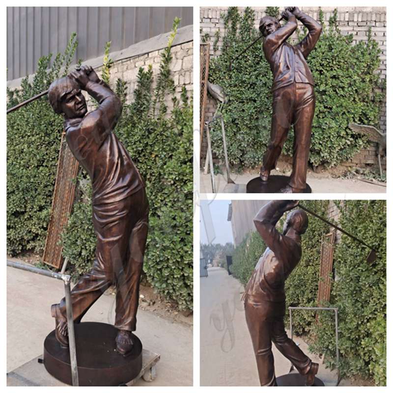 bronze golfer statue- YouFine sculpture (2)