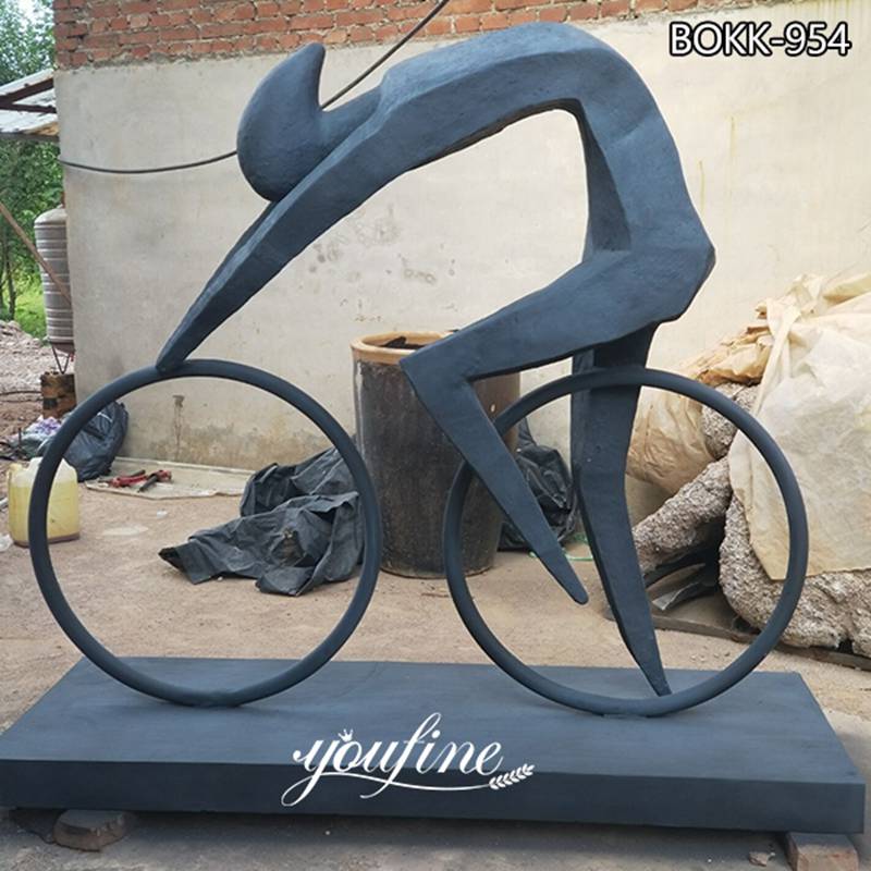 Modern Abstract Bronze Cyclist Sculpture Custom Manufacturer BOKK-954