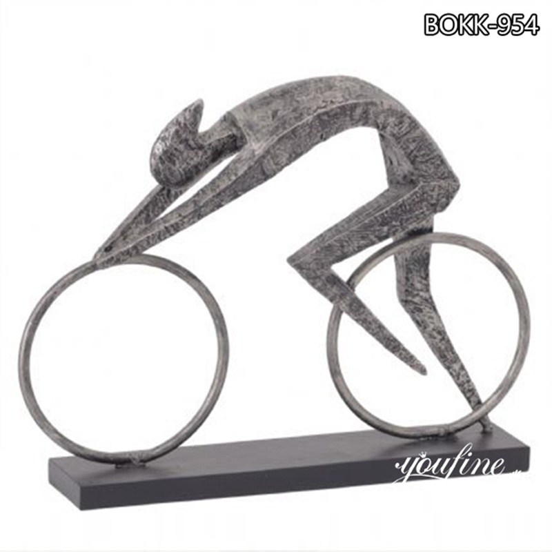 Modern Abstract Bronze Cyclist Sculpture Custom Manufacturer BOKK-954
