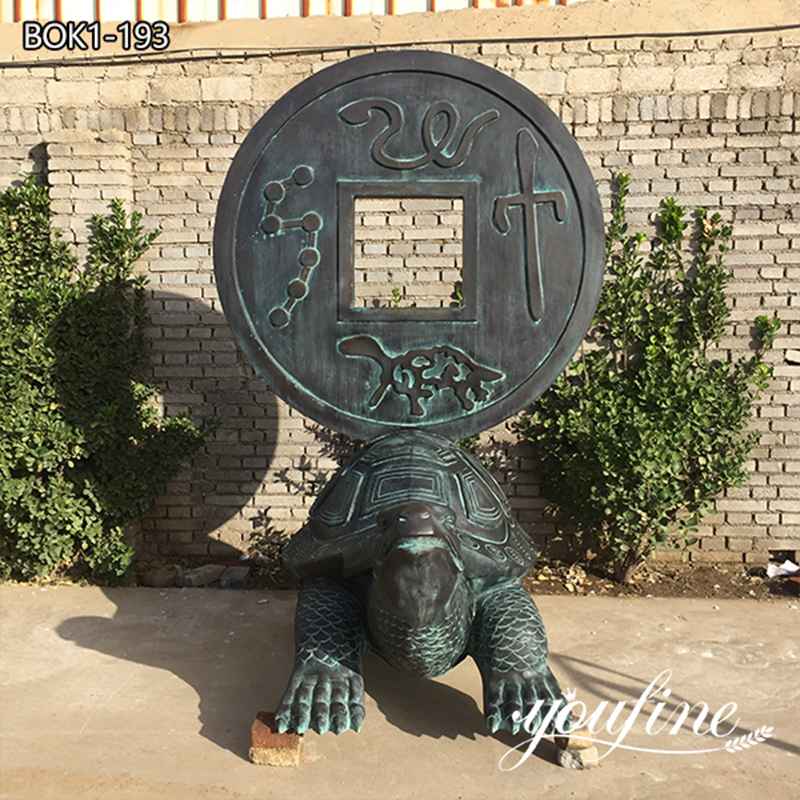 Fine Cast Bronze Large Outdoor Turtle Statue for Sale BOK1-193 (2)